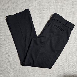 Womens Black Label by Evan Picone Black Straight Leg Dress Pants Med